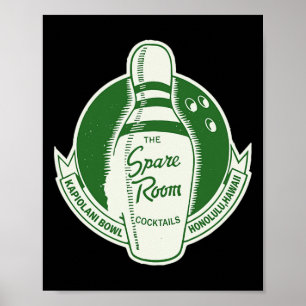 Poster Salle de Secours Bowling Salon Honolulu