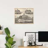 Poster Salle de sport & Cottages (Bureau à domicile)