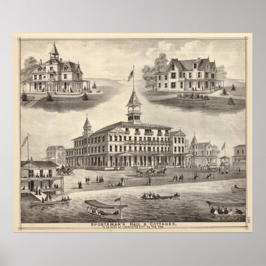 Poster Salle de sport & Cottages (Devant)