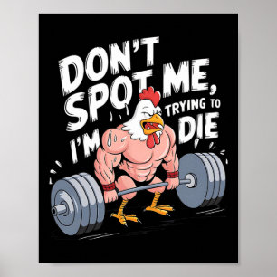 Poster Salle de sport drôle ne me repérez pas je suis en