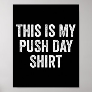Poster Salle de sport Fitness Bodybuilding C'est mon jour