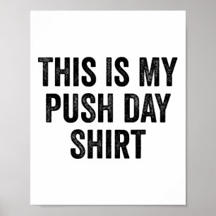 Poster Salle de sport Fitness Bodybuilding C'est mon jour