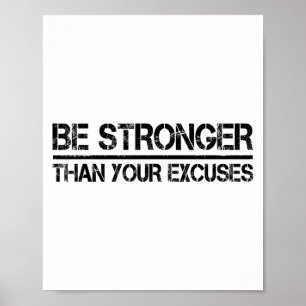 Poster Salle de sport Fitness Motivation Soyez plus fort