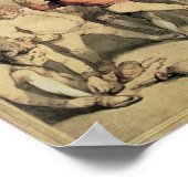 Poster Salle d'escrime Angelo, pub. 1787 (Coin)