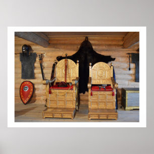Poster Salle du trône viking