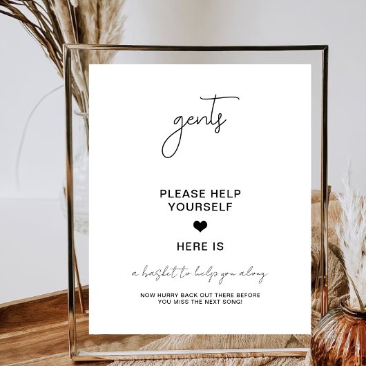 Poster Salles de bain pour messieurs Compliments de maria