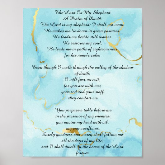 Poster Salmo 23 citas bíblicas (Devant)