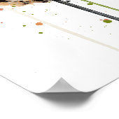 Poster Salmon Uramaki Sushi (Coin)