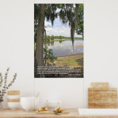Poster Salmos 1:1-3 (Cartel con Rio y Arbol) (Cuisine)
