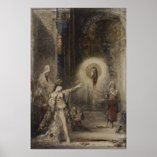 Poster Salome et Apparition Gustave Moreau Aquarelle (Devant)