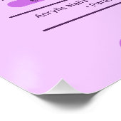 Poster Salon à ongles violets, Artiste de maquillage - Gl (Coin)