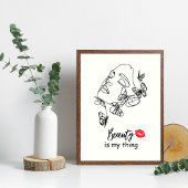 Poster Salon de beauté de beauté Mur Art, maquiller artis