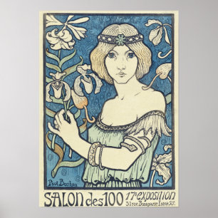 Poster Salon de cents par Paul Berthon - Art Nouveau