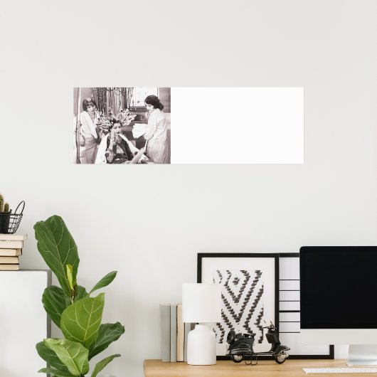 Poster Salon de coiffure rétro (Bureau à domicile)