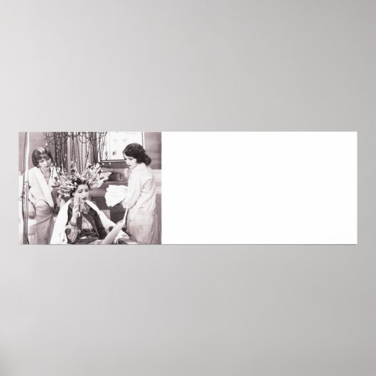 Poster Salon de coiffure rétro (Devant)