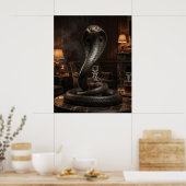Poster Salon de Fumeur Noir Cobra (Cuisine)