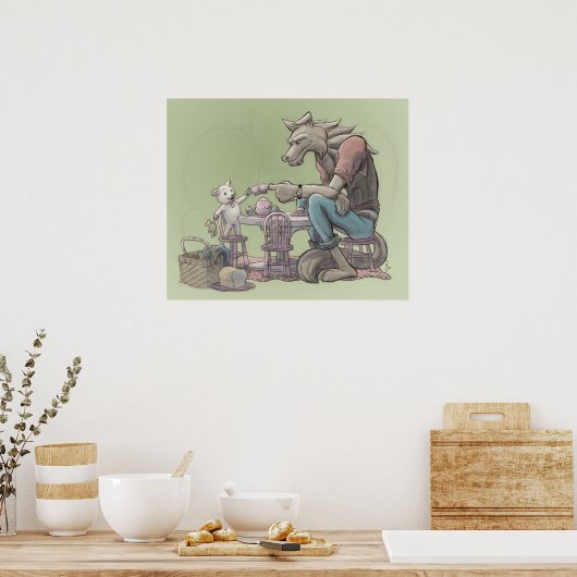 Poster Salon de thé Wolf & Lamb (Cuisine)