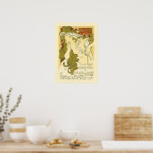 Poster SALON DES CENT 20e Exposition 1896 Alphonse Mucha (Cuisine)
