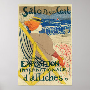 Poster Salon des Cents de Toulouse Lautrec, Art Nouveau