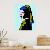 Poster Salon d'oreille à la perle de Vermeer (Cuisine)