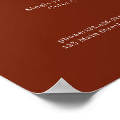 Poster Salon Floral Elegant Greenery Rouge (Coin)
