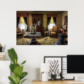 Poster Salon Meublé Victorien (Bureau à domicile)