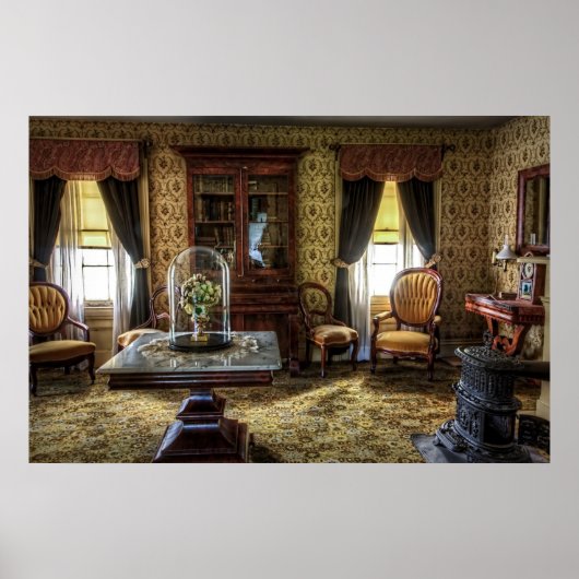 Poster Salon Meublé Victorien (Devant)