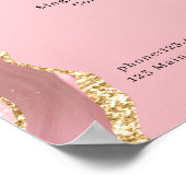 Poster Salon moderne de Parties scintillant en or rose Pr (Coin)