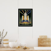 Poster Salon mondial des Trois Tours Flutées 1933 (Cuisine)