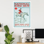 Poster Salon national du cheval pour la Croix-Rouge (US00 (Bureau à domicile)
