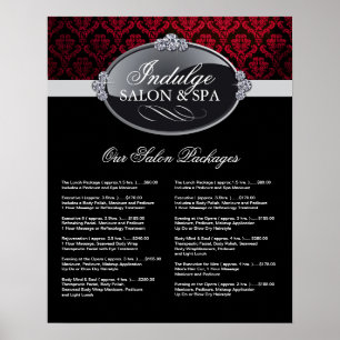Poster Salon Price List