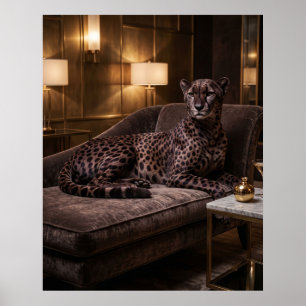 Poster Salon Velvet Cheetah
