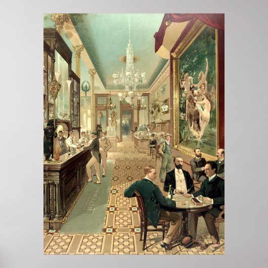 Poster Salon Vintage 1890 (Devant)