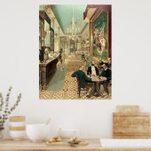 Poster Salon vintage 1890 (Cuisine)