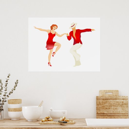 Poster Salsa Dancers Dance Series (Cuisine)