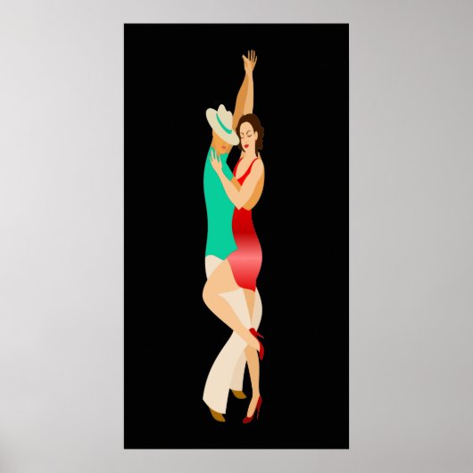 Poster Salsa Dancers Dance Series (Devant)