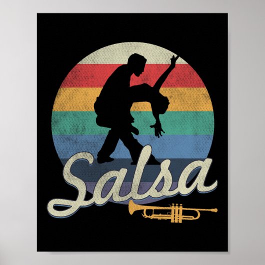 Poster Salsa Dancing Latin Salsero (Devant)