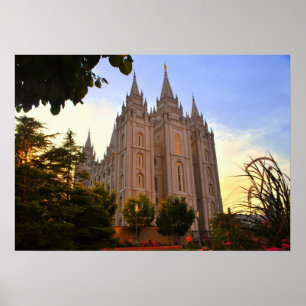 Poster Salt Lake City, LDS Temple