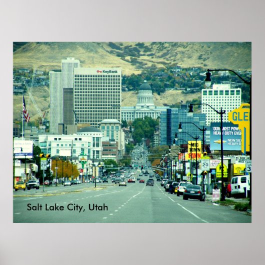 Poster Salt Lake City - State Street (Devant)