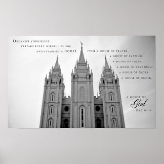 Poster - Salt Lake City Utah LDS Temple