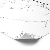 Poster Salt Lake City, Utah (noir sur blanc) (Coin)