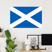 Poster Saltire ~ Drapeau de l'Ecosse (Bureau à domicile)