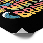 Poster Saltwater Fixes My Wifi Brain - Funny Vacation  (Coin)