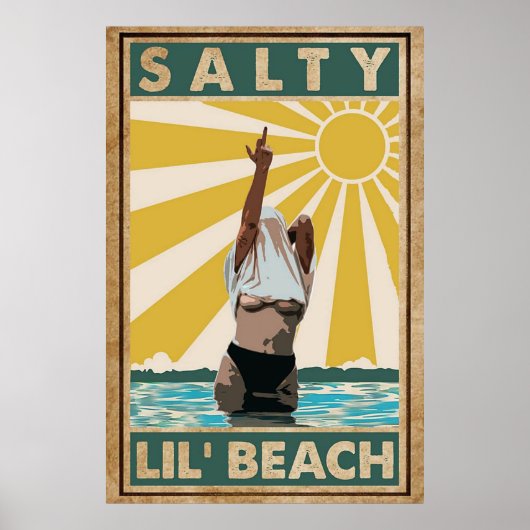 Poster Salty Lil Beach (Devant)