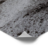 Poster Saluant Le Drapeau Américain Sur La Lune (Coin)