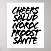 Salud Noroc Proost Sante Grunge Casquettes
