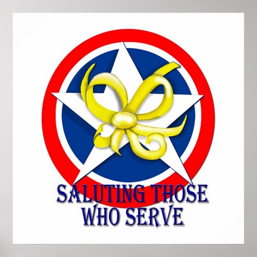 Poster Saluer Ceux Qui Servent (Devant)