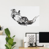 Poster Salut (Bureau à domicile)