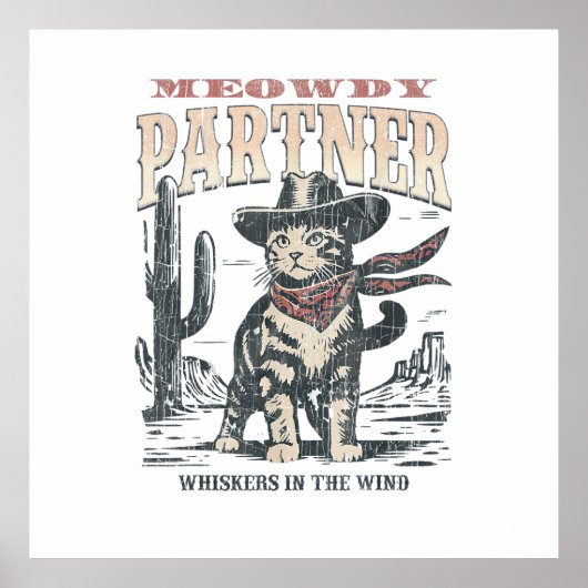 Poster Salut associé Cowboy Chat  (Devant)