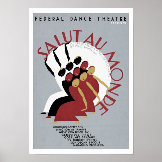 Poster Salut Au Monde (Devant)